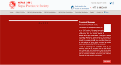 Desktop Screenshot of nepas.org.np