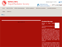 Tablet Screenshot of nepas.org.np